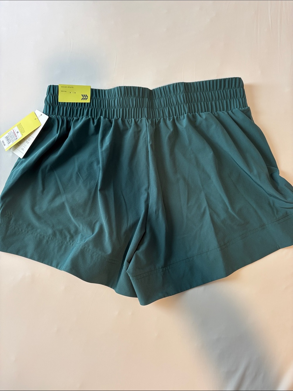 all in motion Women's Active Light Woven Mid-rise shorts 4” Forest Green - Picture 6 of 6